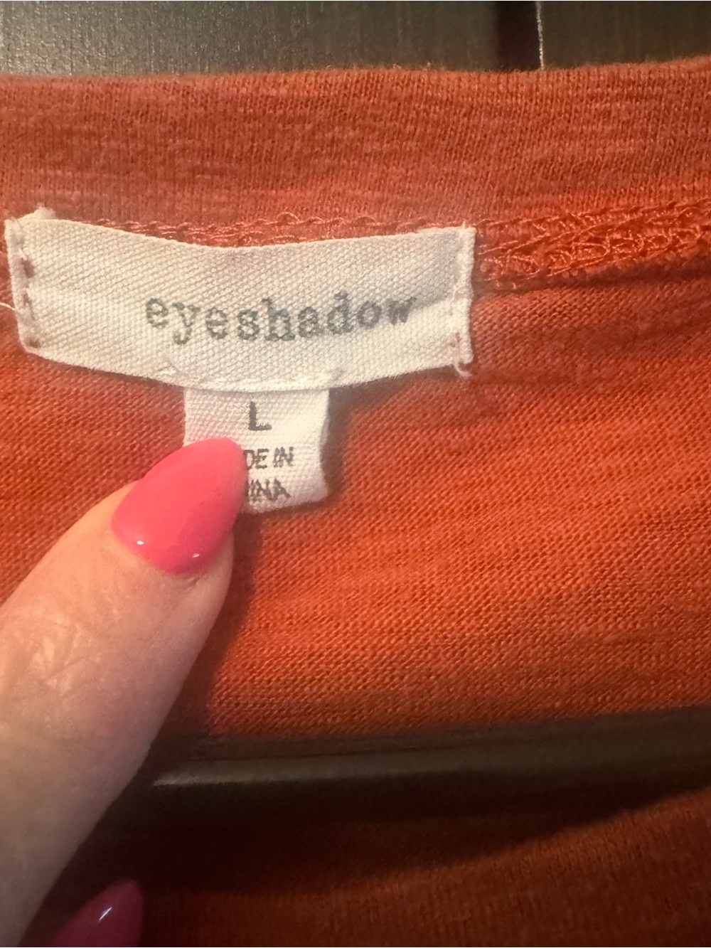 Orange Ruffle Flutter Sleeve Top - Picture 2 of 4